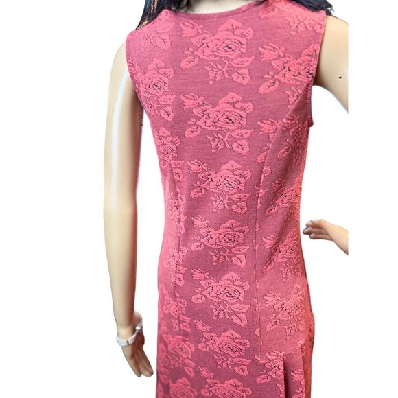 5/$25 Xhilaration Floral Print Sleeveless‎ Flapper Dress in Pink Size Small - Picture 6 of 9